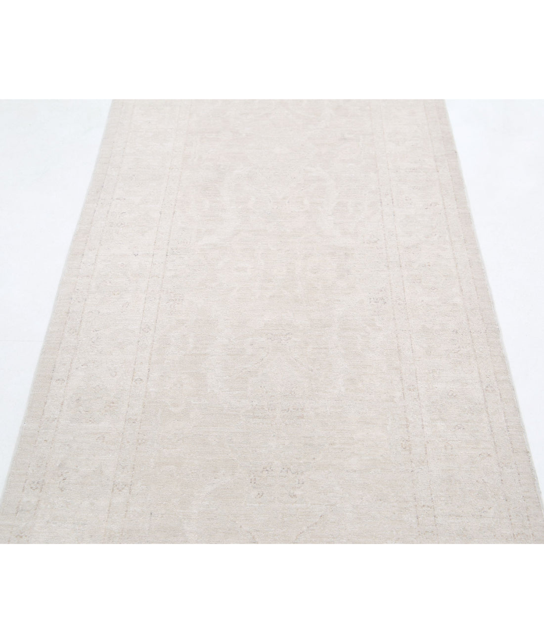 Serenity 3'1'' X 10'6'' Hand-Knotted Wool Rug 3'1'' x 10'6'' (93 X 315) / Taupe / Ivory