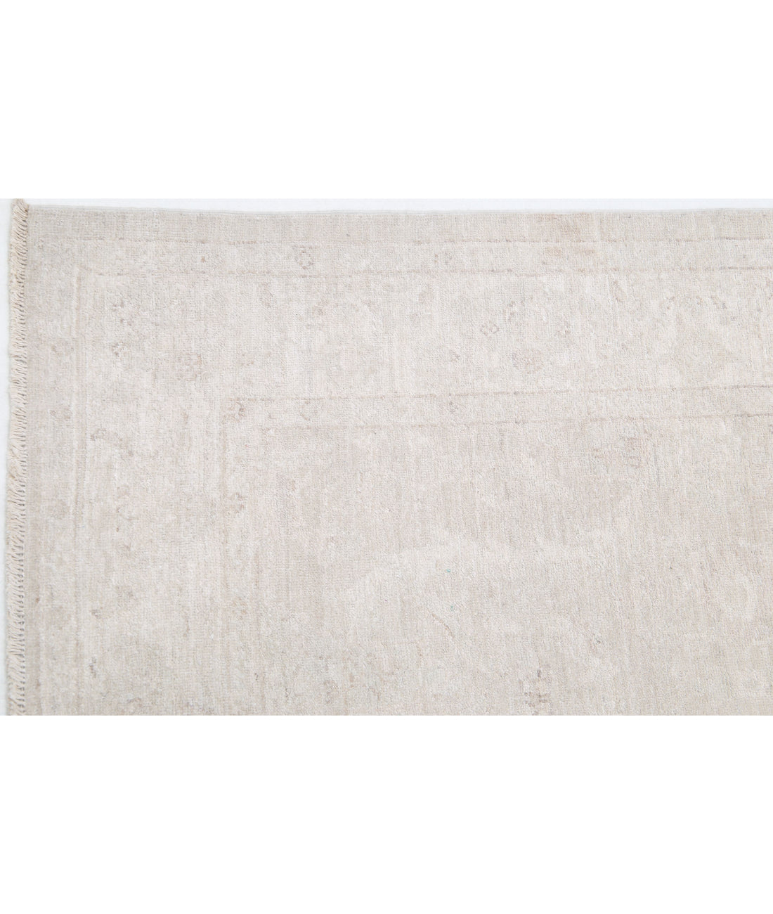 Serenity 3'1'' X 10'6'' Hand-Knotted Wool Rug 3'1'' x 10'6'' (93 X 315) / Taupe / Ivory