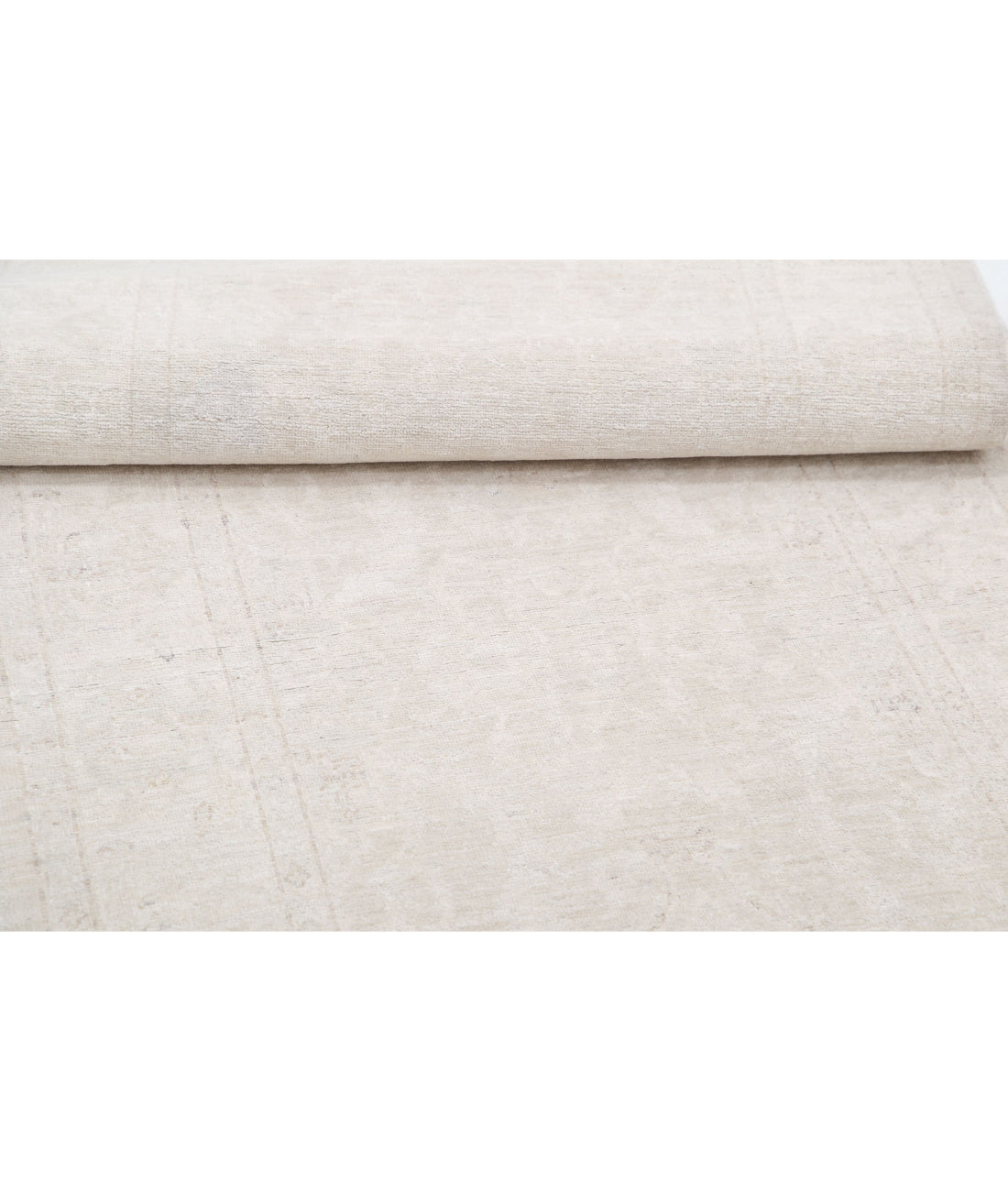 Serenity 3'1'' X 10'6'' Hand-Knotted Wool Rug 3'1'' x 10'6'' (93 X 315) / Taupe / Ivory