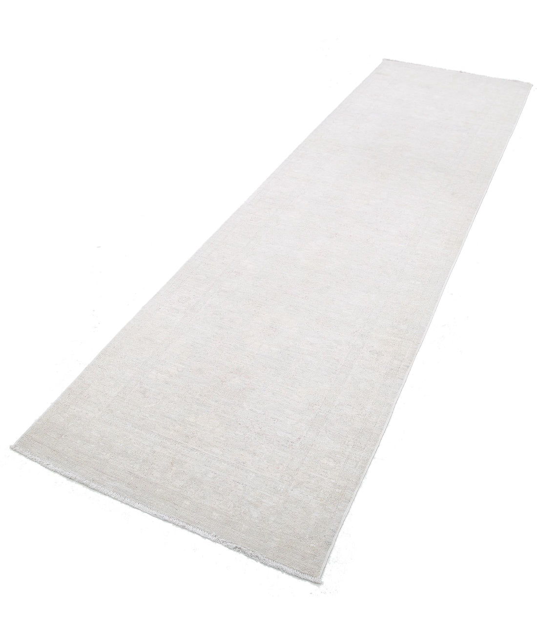 Serenity 2'10'' X 10'0'' Hand-Knotted Wool Rug 2'10'' x 10'0'' (85 X 300) / Grey / Ivory