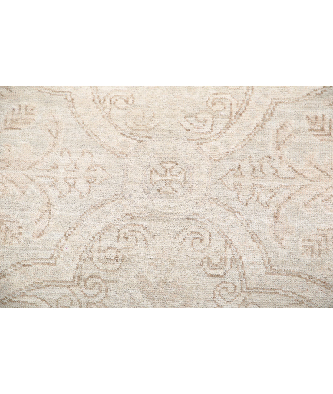 Serenity 3'0'' X 10'1'' Hand-Knotted Wool Rug 3'0'' x 10'1'' (90 X 303) / Grey / Ivory