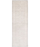 Serenity 3'0'' X 10'1'' Hand-Knotted Wool Rug 3'0'' x 10'1'' (90 X 303) / Grey / Ivory