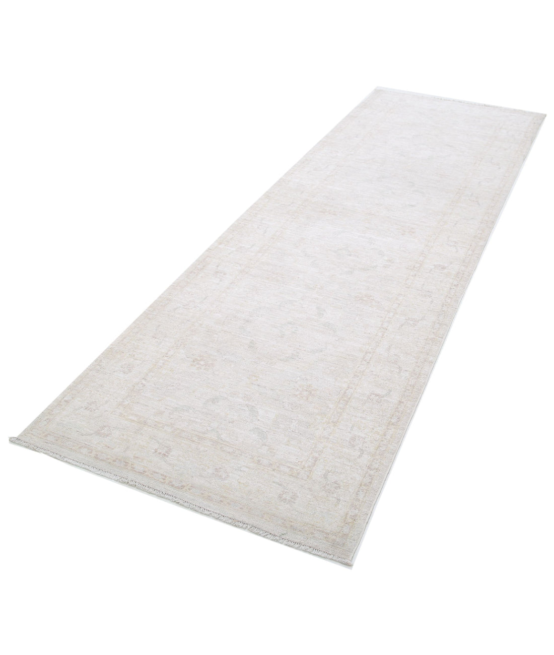 Serenity 3'4'' X 9'10'' Hand-Knotted Wool Rug 3'4'' x 9'10'' (100 X 295) / Ivory / Taupe