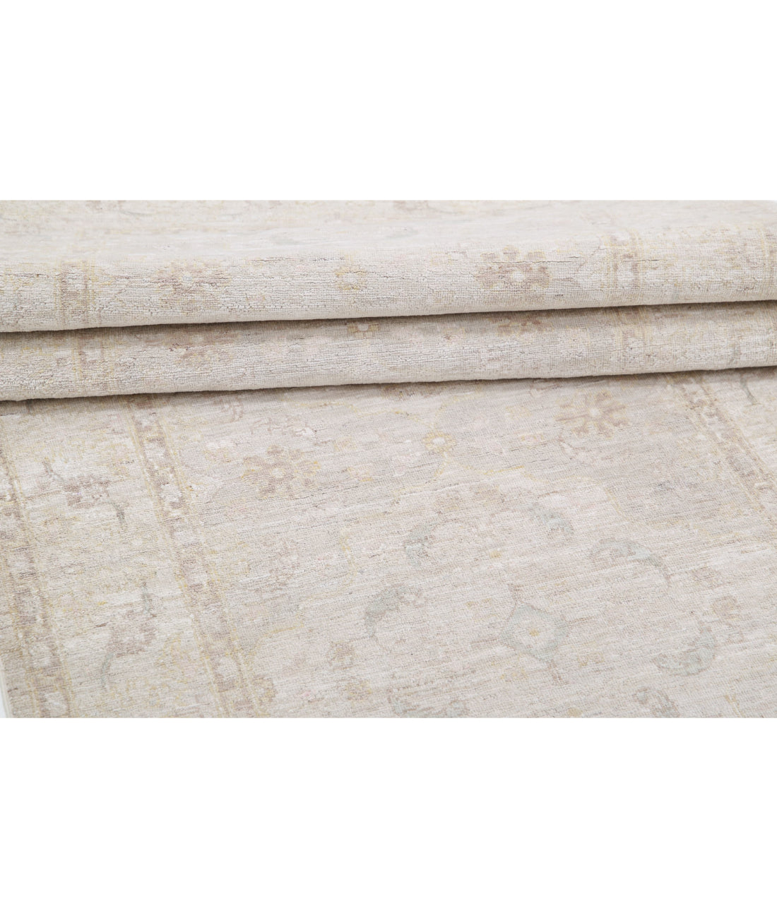 Serenity 3'4'' X 9'10'' Hand-Knotted Wool Rug 3'4'' x 9'10'' (100 X 295) / Ivory / Taupe