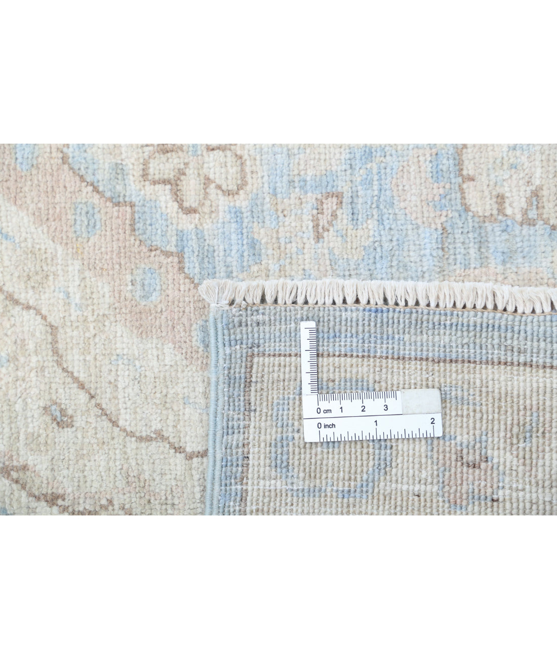 Serenity 8'0'' X 9'9'' Hand-Knotted Wool Rug 8'0'' x 9'9'' (240 X 293) / Blue / Ivory