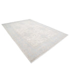 Serenity 8'10'' X 12'7'' Hand-Knotted Wool Rug 8'10'' x 12'7'' (265 X 378) / Ivory / Blue