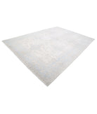 Serenity 8'10'' X 12'7'' Hand-Knotted Wool Rug 8'10'' x 12'7'' (265 X 378) / Ivory / Blue