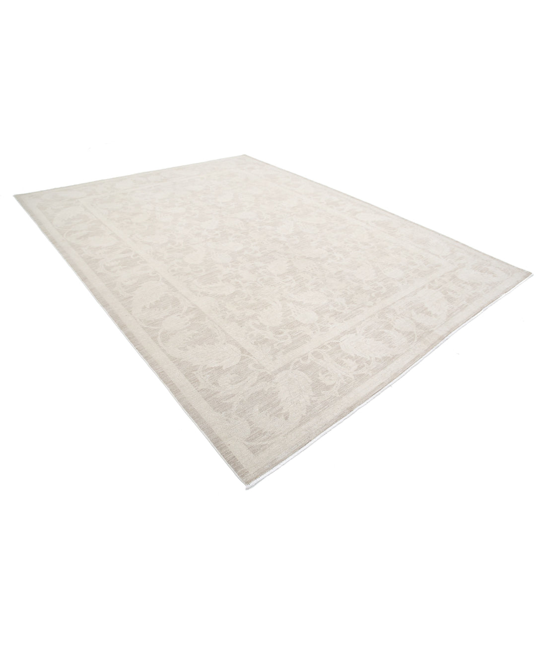 Serenity 9'0'' X 11'8'' Hand-Knotted Wool Rug 9'0'' x 11'8'' (270 X 350) / Taupe / Ivory