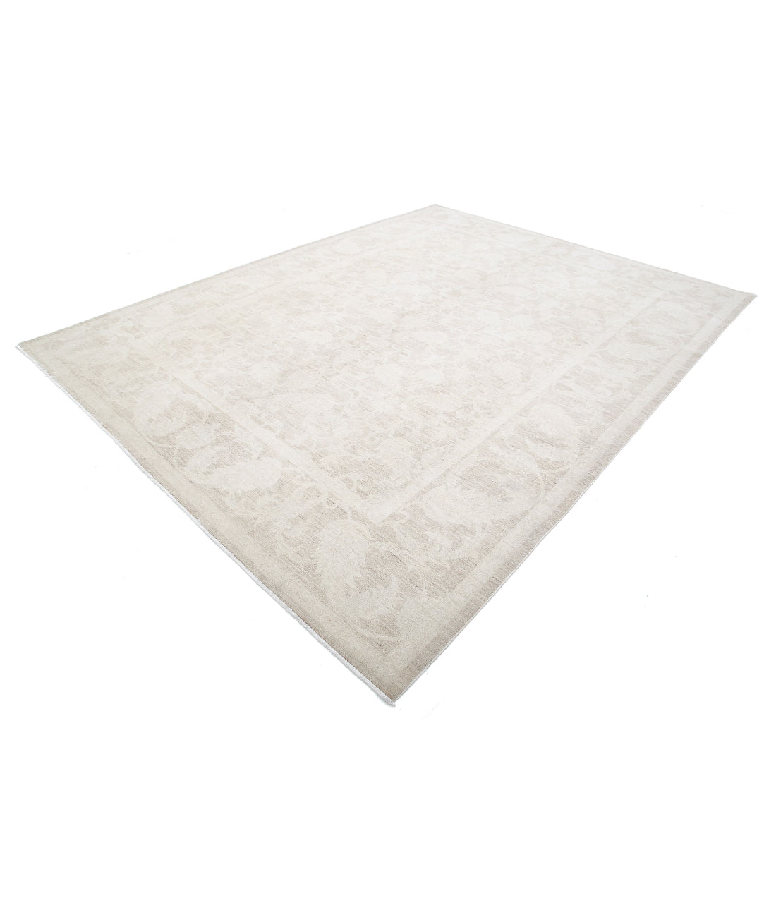 Serenity 9'0'' X 11'8'' Hand-Knotted Wool Rug 9'0'' x 11'8'' (270 X 350) / Taupe / Ivory