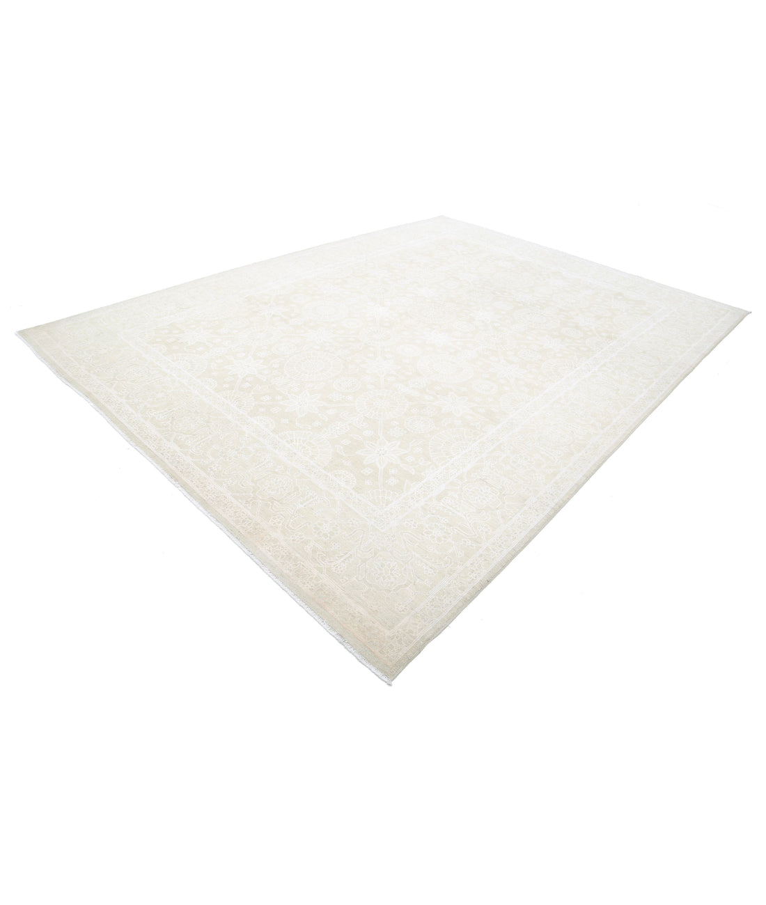 Serenity 8'11'' X 12'0'' Hand-Knotted Wool Rug 8'11'' x 12'0'' (268 X 360) / Gold / Ivory