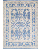 Ziegler 8'6'' X 11'7'' Hand-Knotted Wool Rug 8'6'' x 11'7'' (255 X 348) / Blue / Ivory