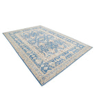 Serenity 8'6'' X 11'11'' Hand-Knotted Wool Rug 8'6'' x 11'11'' (255 X 358) / Blue / Ivory