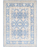 Serenity 8'6'' X 11'11'' Hand-Knotted Wool Rug 8'6'' x 11'11'' (255 X 358) / Blue / Ivory