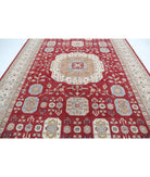 Mamluk 8'10'' X 12'2'' Hand-Knotted Wool Rug 8'10'' x 12'2'' (265 X 365) / Red / Ivory