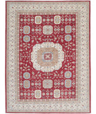 Mamluk 8'10'' X 12'2'' Hand-Knotted Wool Rug 8'10'' x 12'2'' (265 X 365) / Red / Ivory