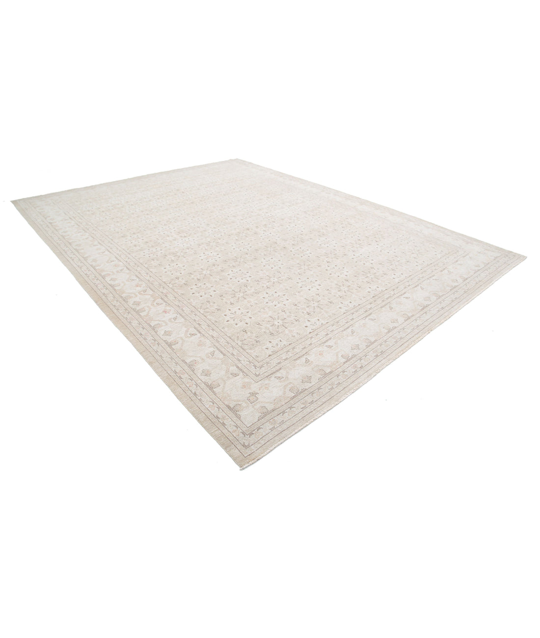 Serenity 10'3'' X 13'8'' Hand-Knotted Wool Rug 10'3'' x 13'8'' (308 X 410) / Ivory / Taupe