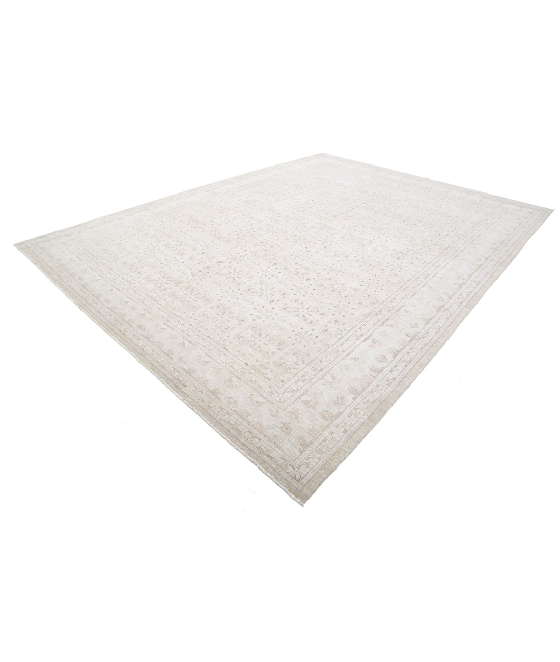 Serenity 10'3'' X 13'8'' Hand-Knotted Wool Rug 10'3'' x 13'8'' (308 X 410) / Ivory / Taupe