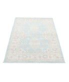 Serenity 3'2'' X 4'9'' Hand-Knotted Wool Rug 3'2'' x 4'9'' (95 X 143) / Blue / Ivory