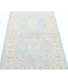 Serenity 3'2'' X 4'9'' Hand-Knotted Wool Rug 3'2'' x 4'9'' (95 X 143) / Blue / Ivory