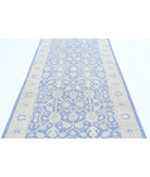 Serenity 4'0'' X 11'1'' Hand-Knotted Wool Rug 4'0'' x 11'1'' (120 X 333) / Blue / Ivory