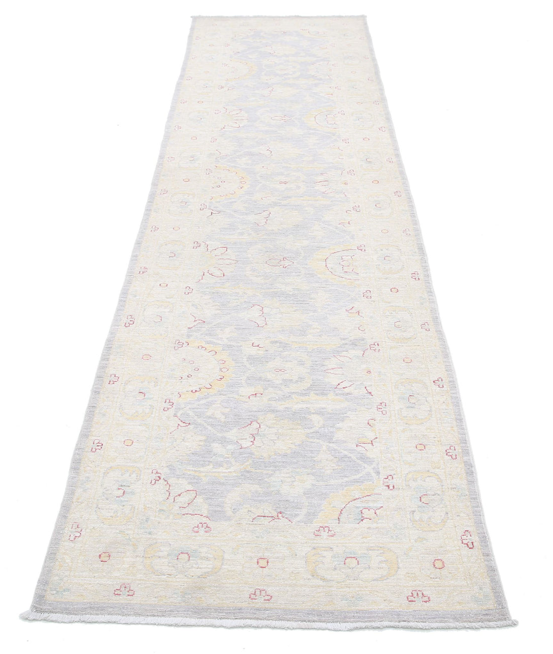 Serenity 2'9'' X 10'10'' Hand-Knotted Wool Rug 2'9'' x 10'10'' (83 X 325) / Grey / Ivory