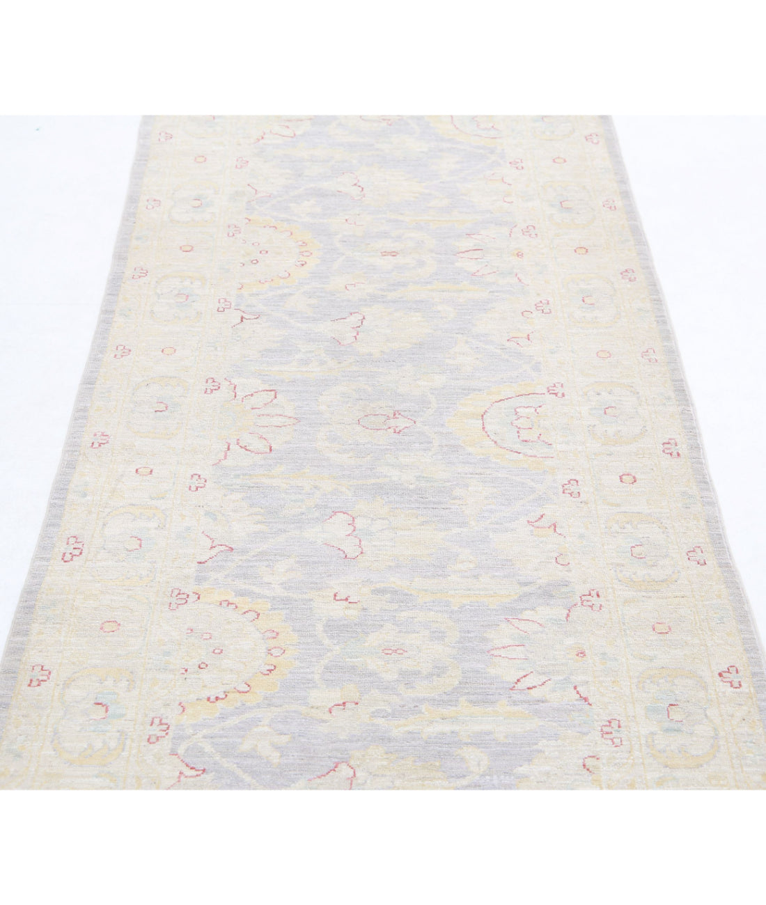 Serenity 2'9'' X 10'10'' Hand-Knotted Wool Rug 2'9'' x 10'10'' (83 X 325) / Grey / Ivory