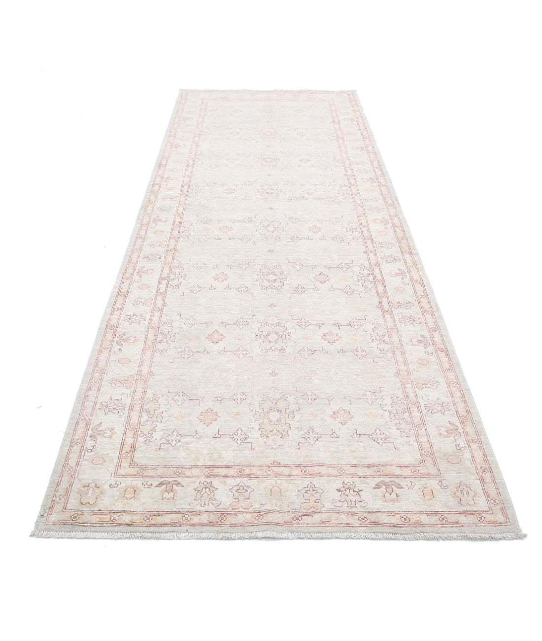 Serenity 3'10'' X 10'8'' Hand-Knotted Wool Rug 3'10'' x 10'8'' (115 X 320) / Grey / Taupe