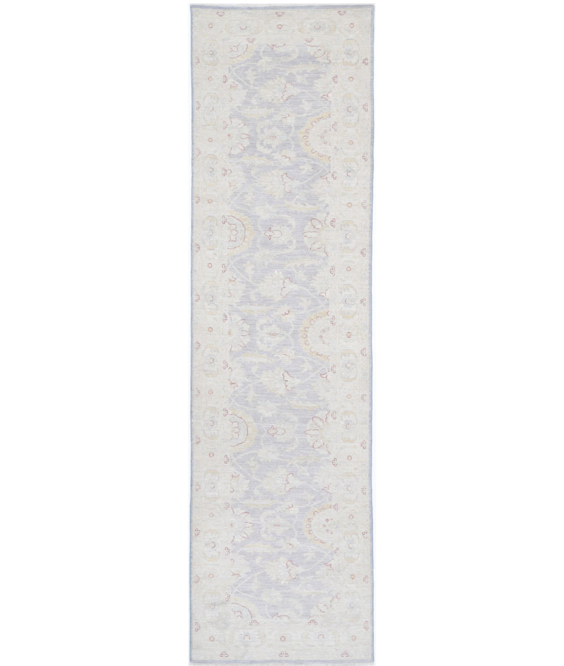 Serenity 2'9'' X 10'9'' Hand-Knotted Wool Rug 2'9'' x 10'9'' (83 X 323) / Grey / Ivory