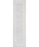 Serenity 2'9'' X 10'9'' Hand-Knotted Wool Rug 2'9'' x 10'9'' (83 X 323) / Grey / Ivory