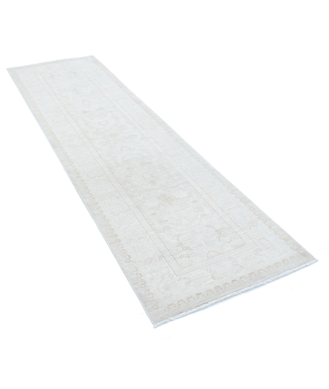 Serenity 2'6'' X 8'10'' Hand-Knotted Wool Rug 2'6'' x 8'10'' (75 X 265) / Ivory / Taupe