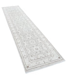 Serenity 2'8'' X 11'2'' Hand-Knotted Wool Rug 2'8'' x 11'2'' (80 X 335) / Grey / Ivory