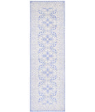 Serenity 2'11'' X 10'2'' Hand-Knotted Wool Rug 2'11'' x 10'2'' (88 X 305) / Blue / Ivory