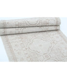 Serenity 2'10'' X 10'10'' Hand-Knotted Wool Rug 2'10'' x 10'10'' (85 X 325) / Ivory / Taupe