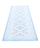 Serenity 3'0'' X 9'11'' Hand-Knotted Wool Rug 3'0'' x 9'11'' (90 X 298) / Blue / Teal