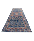 Mamluk 4'9'' X 15'4'' Hand-Knotted Wool Rug 4'9'' x 15'4'' (143 X 460) / Blue / Red