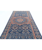 Mamluk 4'9'' X 15'4'' Hand-Knotted Wool Rug 4'9'' x 15'4'' (143 X 460) / Blue / Red