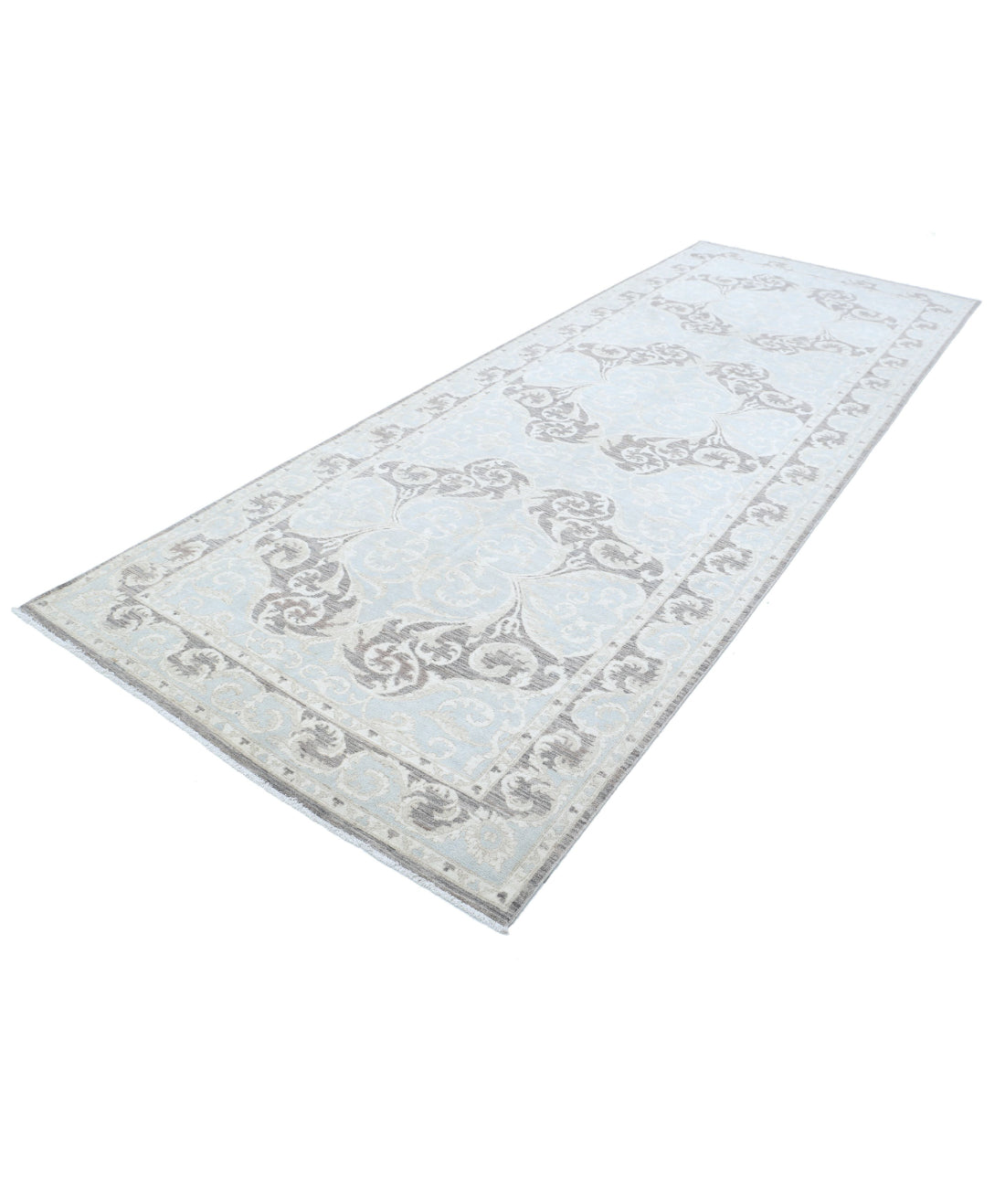 Serenity 4'11'' X 13'2'' Hand-Knotted Wool Rug 4'11'' x 13'2'' (148 X 395) / Grey / Taupe