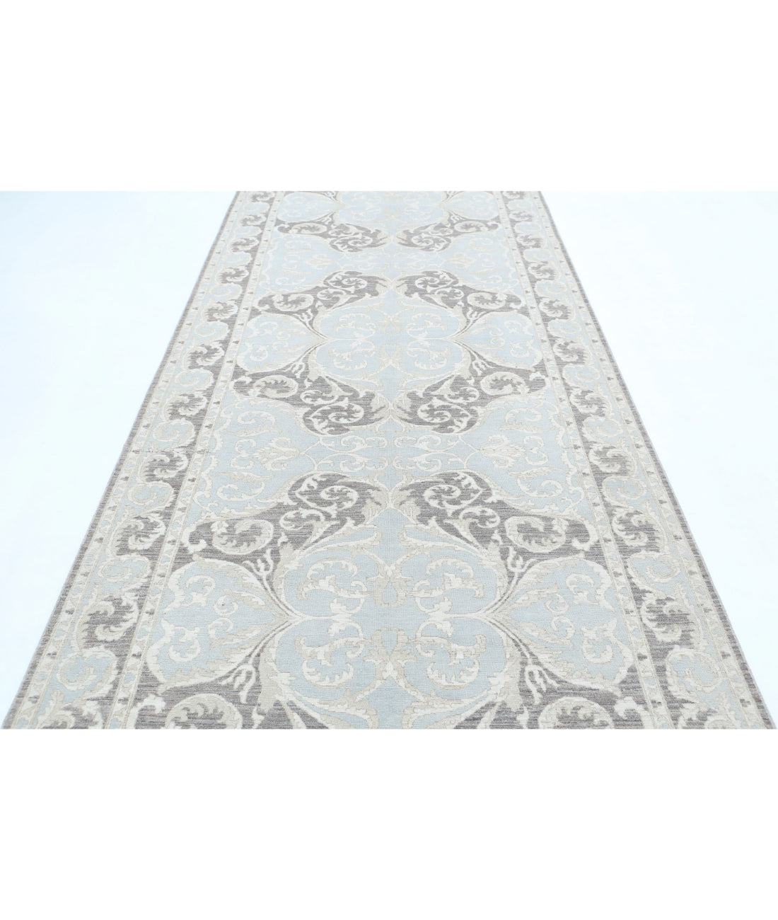 Serenity 4'11'' X 13'2'' Hand-Knotted Wool Rug 4'11'' x 13'2'' (148 X 395) / Grey / Taupe