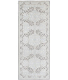 Serenity 4'11'' X 13'2'' Hand-Knotted Wool Rug 4'11'' x 13'2'' (148 X 395) / Grey / Taupe