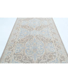 Serenity 5'1'' X 9'8'' Hand-Knotted Wool Rug 5'1'' x 9'8'' (153 X 290) / Taupe / Blue