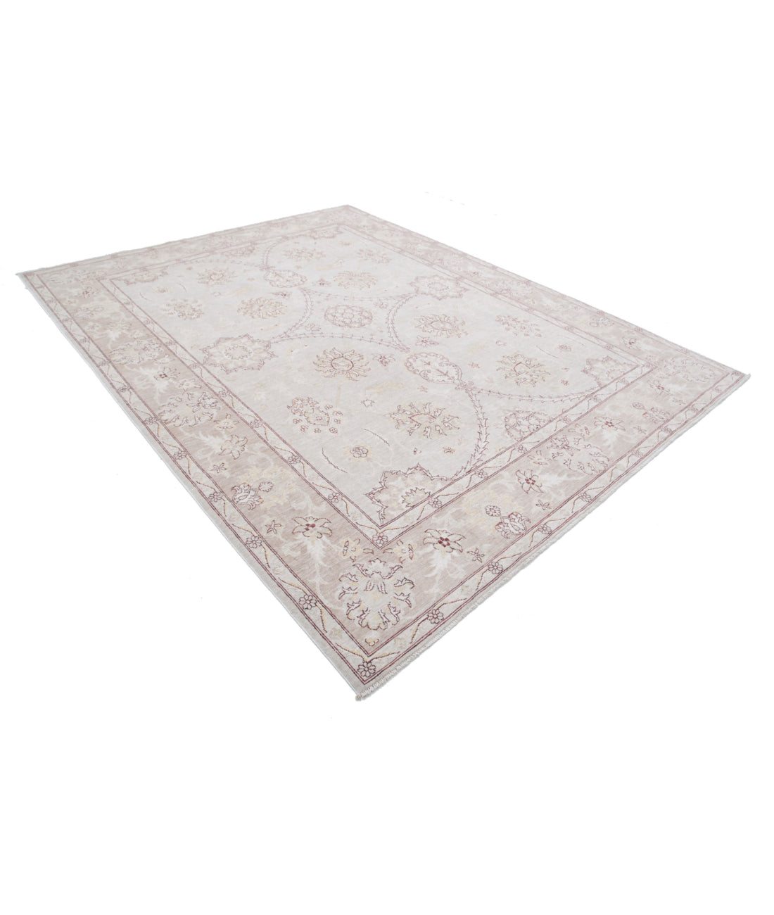 Serenity 8'3'' X 10'10'' Hand-Knotted Wool Rug 8'3'' x 10'10'' (248 X 325) / Ivory / Taupe