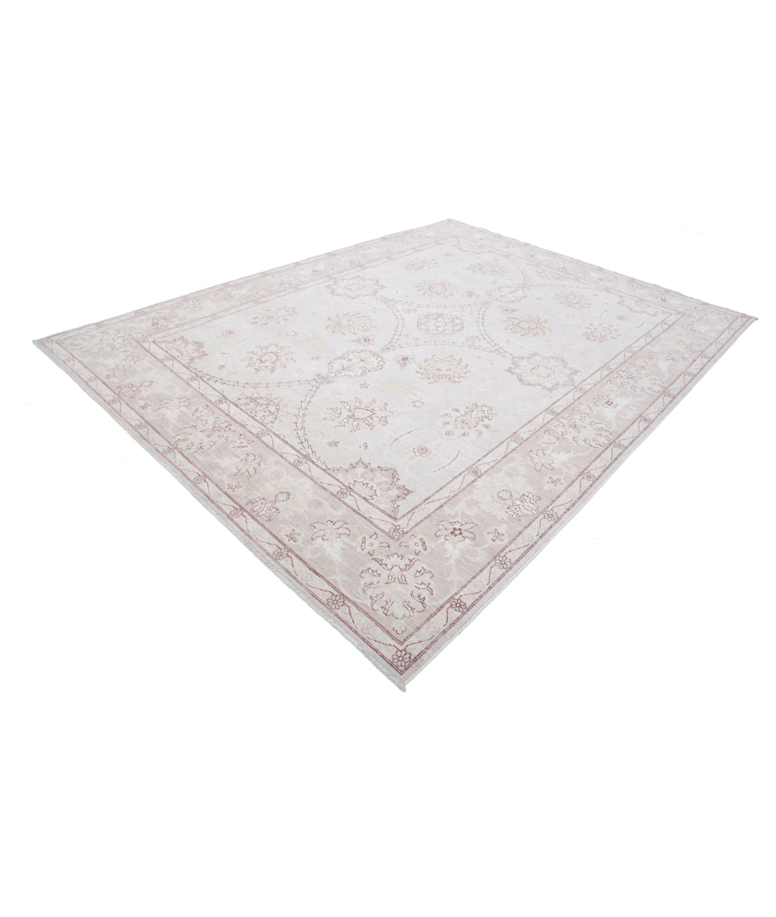 Serenity 8'3'' X 10'10'' Hand-Knotted Wool Rug 8'3'' x 10'10'' (248 X 325) / Ivory / Taupe