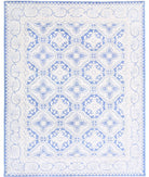 Serenity 7'11'' X 9'9'' Hand-Knotted Wool Rug 7'11'' x 9'9'' (238 X 293) / Blue / Ivory