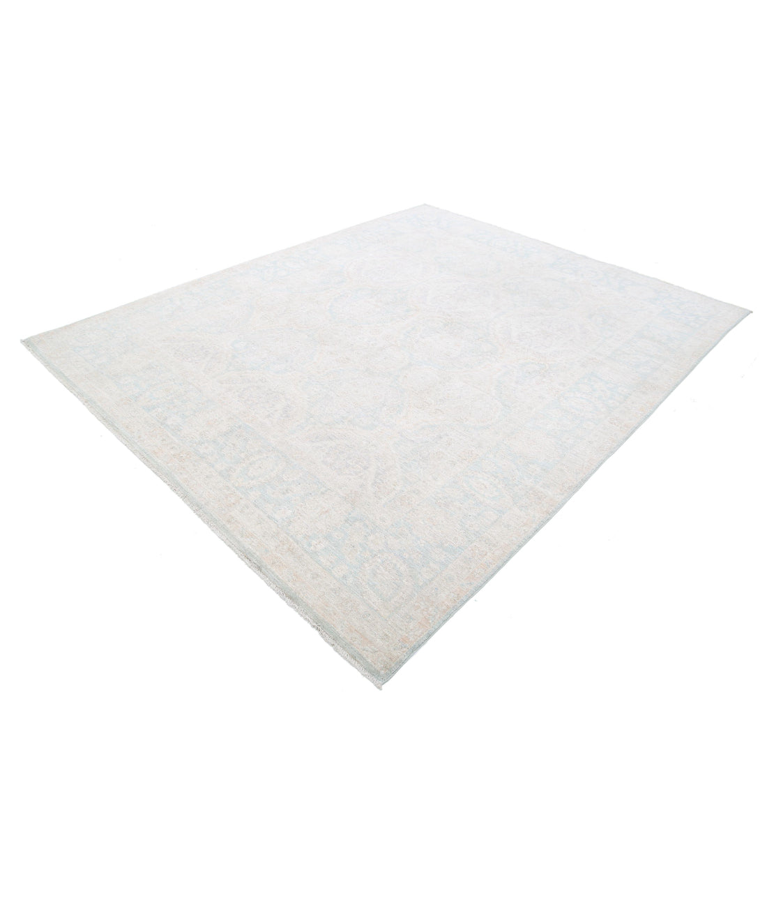 Serenity 7'11'' X 9'10'' Hand-Knotted Wool Rug 7'11'' x 9'10'' (238 X 295) / Blue / Ivory