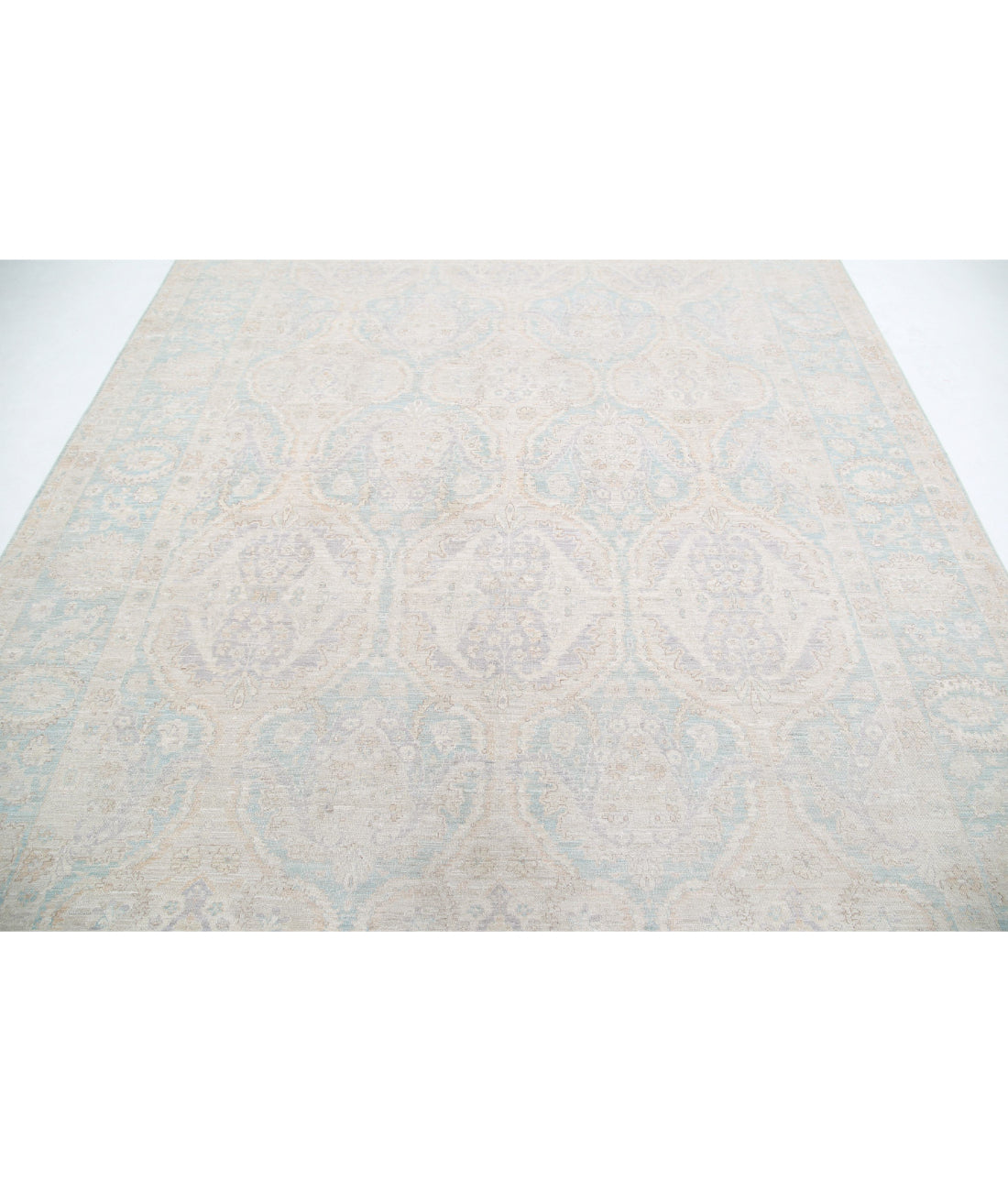 Serenity 7'11'' X 9'10'' Hand-Knotted Wool Rug 7'11'' x 9'10'' (238 X 295) / Blue / Ivory