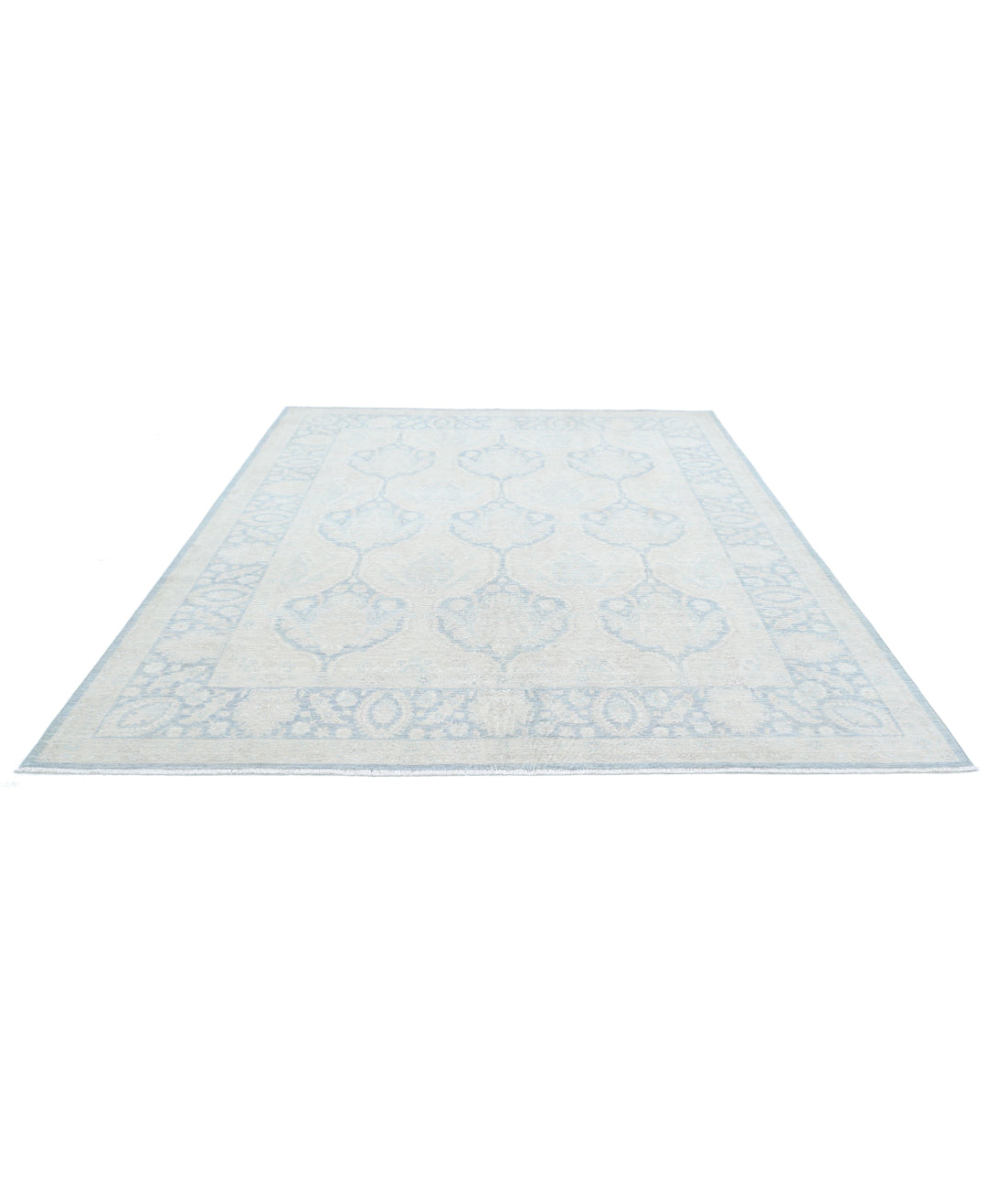 Serenity 8'0'' X 9'8'' Hand-Knotted Wool Rug 8'0'' x 9'8'' (240 X 290) / Grey / Ivory