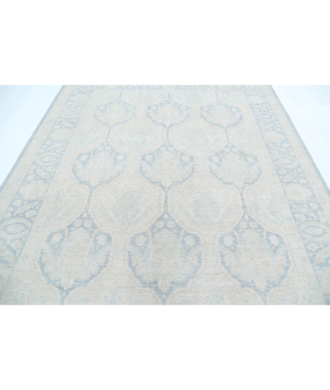 Serenity 8'0'' X 9'8'' Hand-Knotted Wool Rug 8'0'' x 9'8'' (240 X 290) / Grey / Ivory