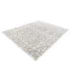 Serenity 7'10'' X 10'3'' Hand-Knotted Wool Rug 7'10'' x 10'3'' (235 X 308) / Brown / Ivory