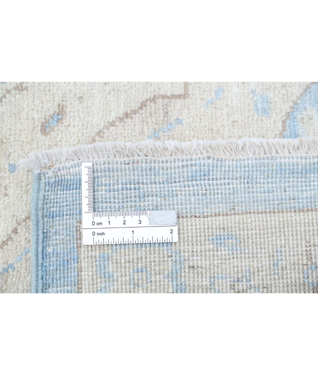 Serenity 8'2'' X 10'5'' Hand-Knotted Wool Rug 8'2'' x 10'5'' (245 X 313) / Blue / Ivory