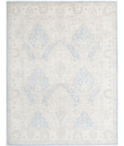 Serenity 8'2'' X 10'5'' Hand-Knotted Wool Rug 8'2'' x 10'5'' (245 X 313) / Blue / Ivory